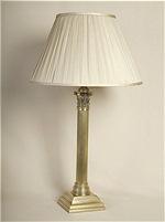 ALEXANDERS 51CM BRASS CORINTHIAN COLUMN LAMP